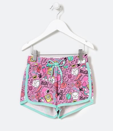 Short Infantil Runner Estampado de Dibujos - Talle 5 a 14 años 1