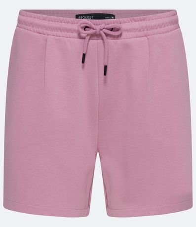 Bermuda en Algodón Sin Estampado con Cintura Elástica 5