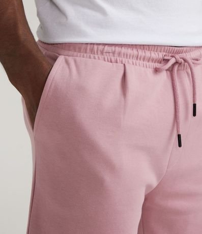 Bermuda en Algodón Sin Estampado con Cintura Elástica 3