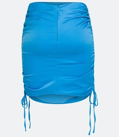 Pollera Corta en Raso con Lazos Laterales 5