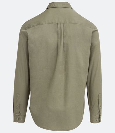 Camisa Manga Larga en Sarga con Bolsillos 7