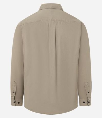 Camisa Manga Larga en Sarga con Bolsillos 8