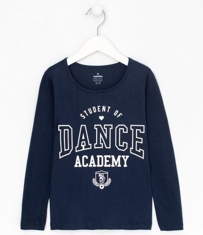 Remera Infantil Estampa Dancy Academy - Tam 5 a 14 años 1