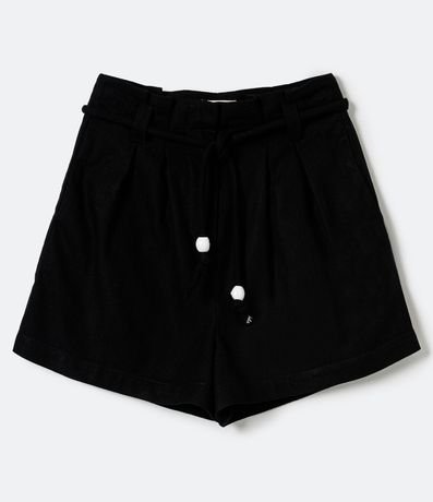 Short Clochard con Pliegues y Cinturón de Cuerda 4