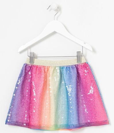 Pollera Infantil con Lentejuelas de Colors - Talle 5 a 14 años 2