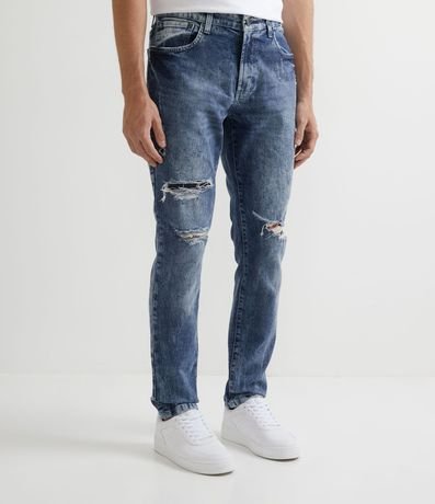 Pantalón Skinny en Jeans Destroyed 1
