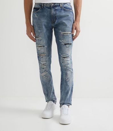 Pantalón Super Skinny en Jeans Destroyed 1