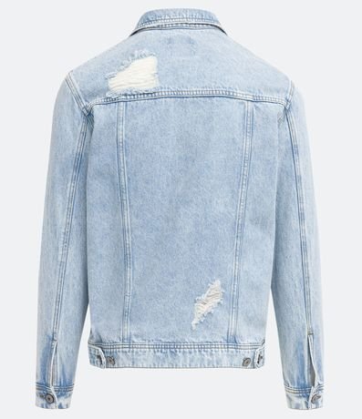 Campera Jeans Destroyed Delavé 7