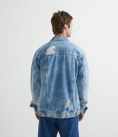 Campera Jeans Destroyed Delavé 2