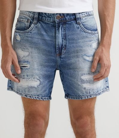 Bermudas cortas slim con Costuras Perforadas y Enceradas