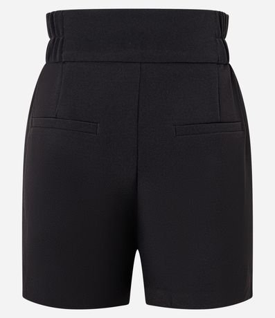 Short Sastre con Cintura Elástica y Abotonado Doble 10