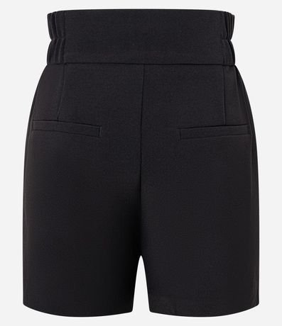 Bermuda con Cintura Elástica Sin Estampado 8