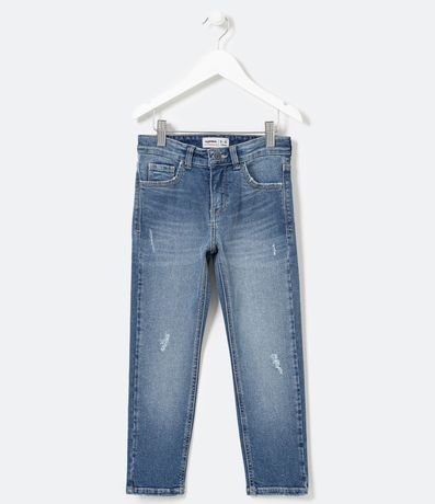 Pantalón Infantil en Jeans con Pequeños Deshilachados - Talle 5 a 14 años 1