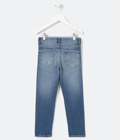 Pantalón Infantil en Jeans con Pequeños Deshilachados - Talle 5 a 14 años 2