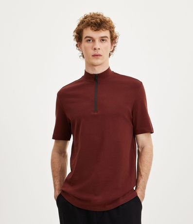 Remera Lisa con Cierre