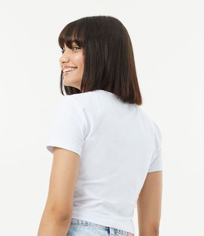 Blusa Cropped Básica en Algodón con Manga Corta 3
