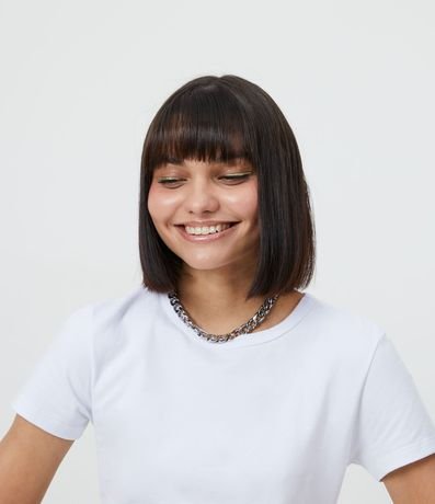 Blusa Cropped Básica en Algodón con Manga Corta 4