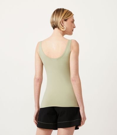 Blusa Musculosa en Poliamida con Escote U 3