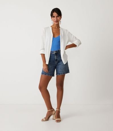 Blusa Musculosa en Tejido de Punto Acanelada 2