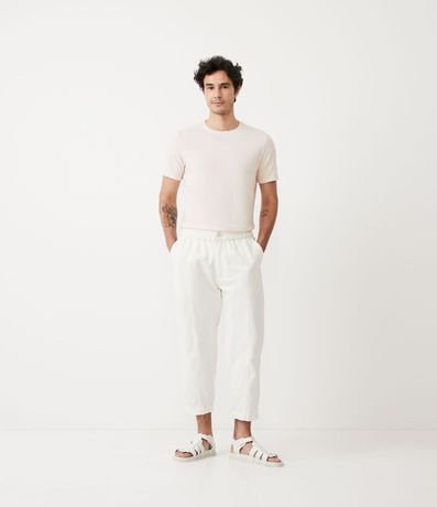 Remera Slim en Algodón con Textura Acanalada 2