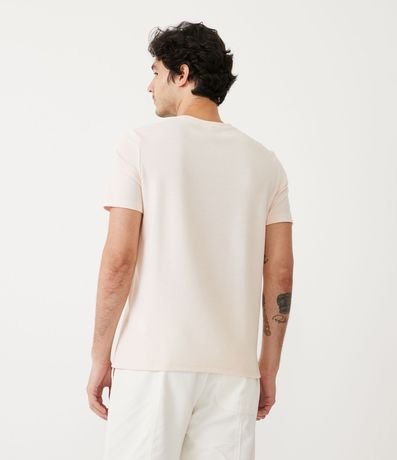 Remera Slim en Algodón con Textura Acanalada 3
