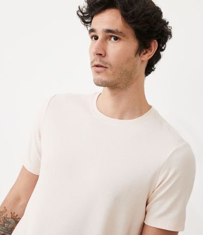 Remera Slim en Algodón con Textura Acanalada 5