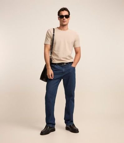 Remera Slim en Algodón con Textura Acanalada 2