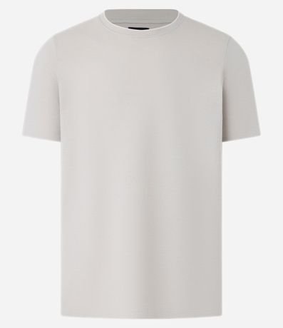 Remera Slim en Algodón con Textura Acanalada 8