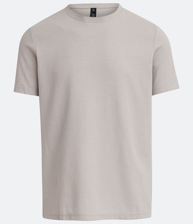 Remera Slim en Algodón con Textura Acanalada 6