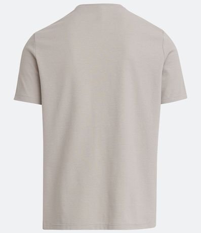 Remera Slim en Algodón con Textura Acanalada 7