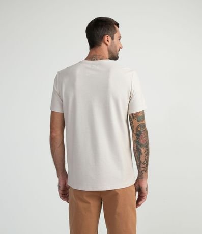 Remera Manga Corta en Algodón Peruano con Textura 2
