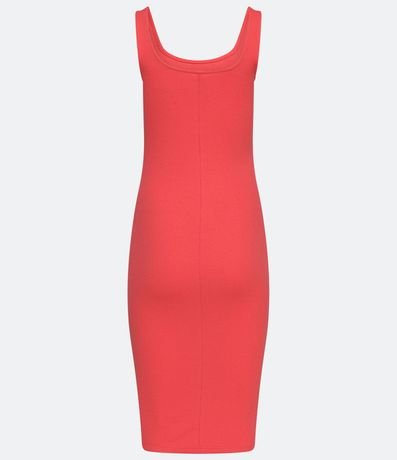 Vestido Midi Básico con Escote Cuadrado 9