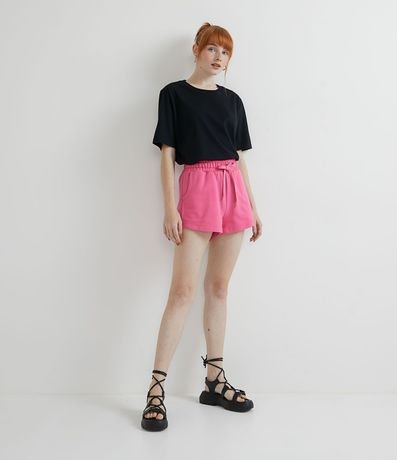 Short Runner Básico en Algodón con Cintura Elástica y Ajuste 3