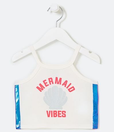 Blusa Infantil Estampado Mermaid Vibes - Talle 5 a 14 años 1