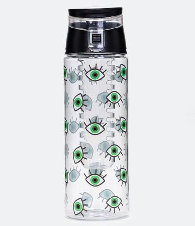 Botella de Infusión en Plástico con Estampado de Ojos Capacidad 750ml 1