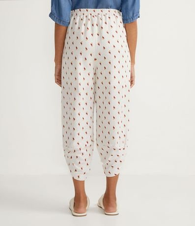 Pantalón Aladino en Lino con Estampado de Tucanes 2