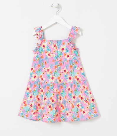 Vestido Infantil Marias Estampado Floral - Talle 1 a 5 años 2
