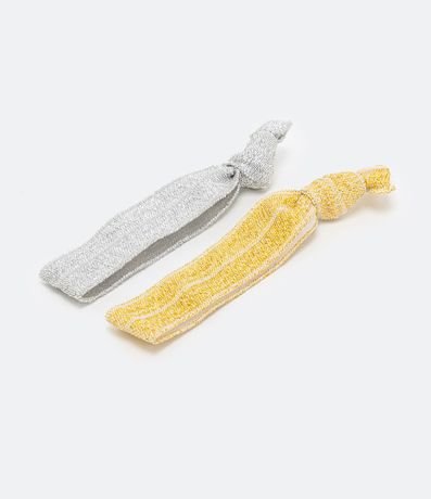 Kit 2 Gomitas para el Pelo con Elástico y Nudito 2