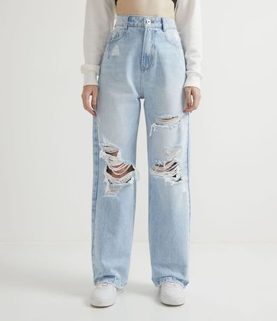 Pantalón años 90 em Jeans com Gastados 1