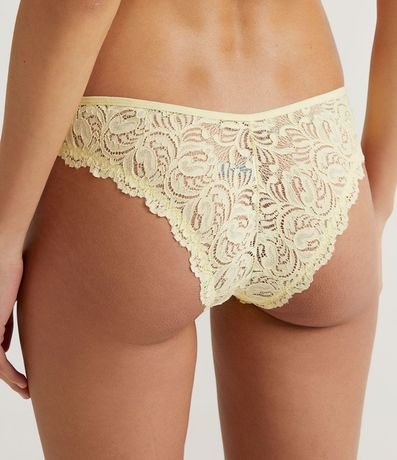 Bombacha Bikini en Encaje Rústica con Cintura Elástica 2