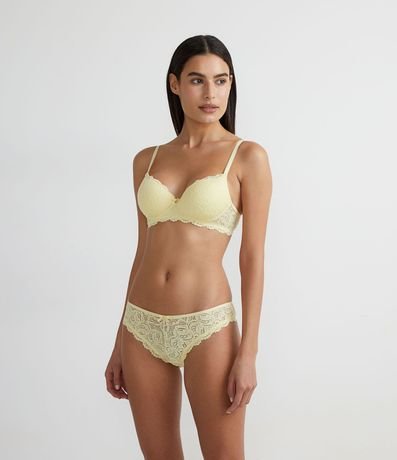 Bombacha Bikini en Encaje Rústica con Cintura Elástica 3