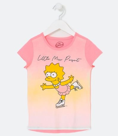 Blusa Infantil Dip Dye con Estampado de Lisa Simpson - Talle 1 a 14 años 1