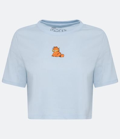 Blusa Cropped en Algodón con Estampado Frontal Garfield 1
