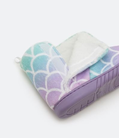 Pantufla Infantil Bota con Estampa de Escamas de Sirena - Talle 29/30 al 35/36 2