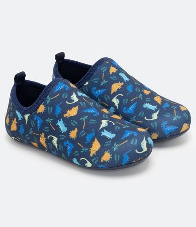 Zapatilla Infantil Estampado Dinos - Tam 20 a 27
