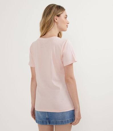 Blusa Alargada Básica en Algodón con Cuello Redondo y Manga Corta 2