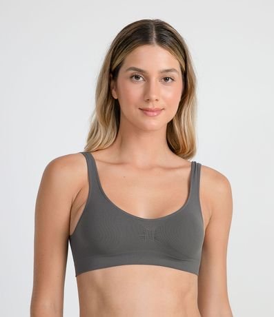 Sujetador Top sin Copa y Aro de Microfibra sin Costura Trifil