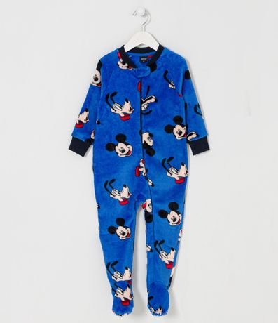 Pijama Jumper Infantil en Fleece con Estampado del Mickey - Talle 1 a 4 años 1