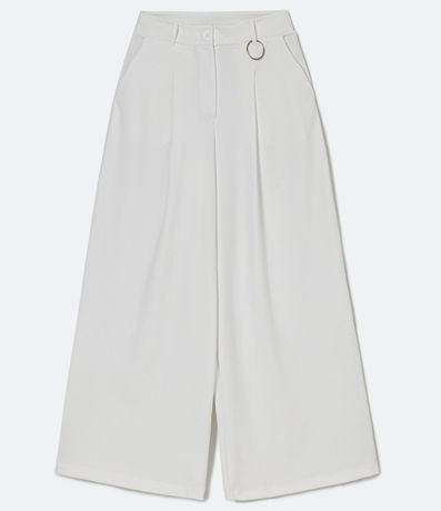 Pantalón Pantalona en Punto Roma con Detalle de Anilla 4