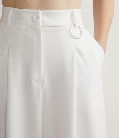 Pantalón Pantalona en Punto Roma con Detalle de Anilla 3